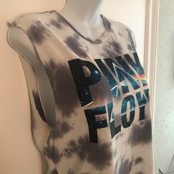 Pink Floyd Women’s Tie Dye Graphic Tee Sleeveless Size Small - Picture 2 of 8